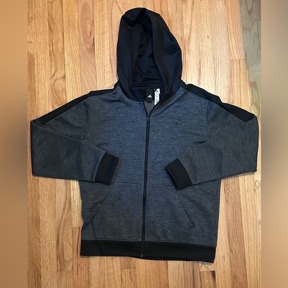 Adidas Gray & Black Full-Zip Jacket - Picture 2 of 9